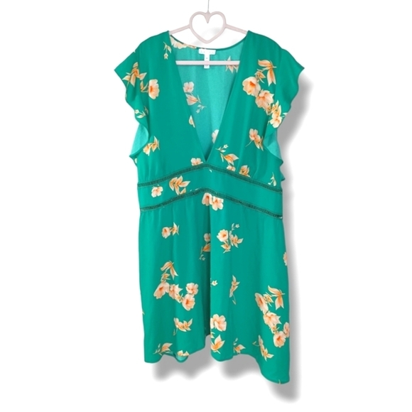 NWT Leith Boho Plus Size Floral Dress - Picture 3 of 7